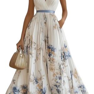 Elegant Floral Maxi Dress